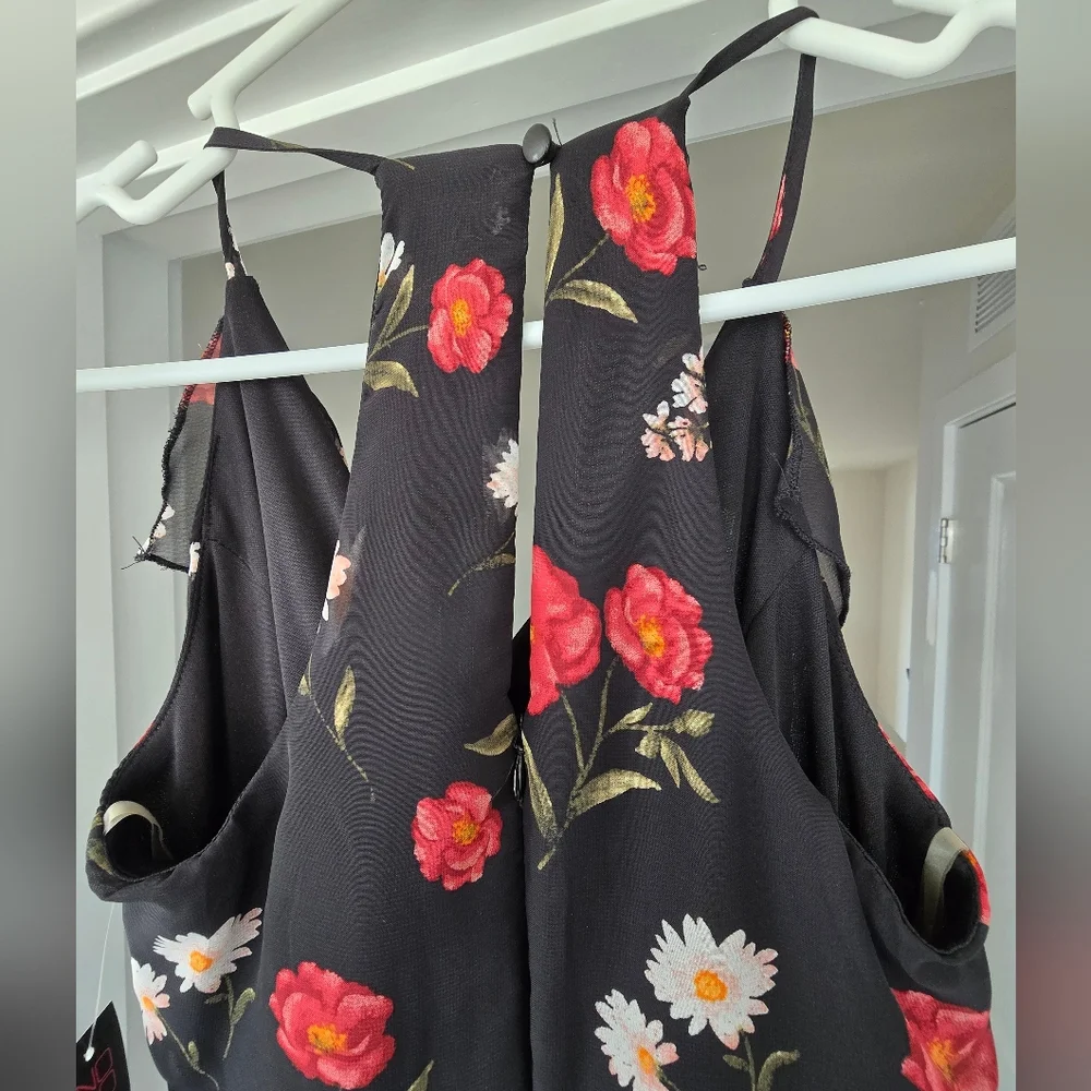 NWT Black Floral Sundress